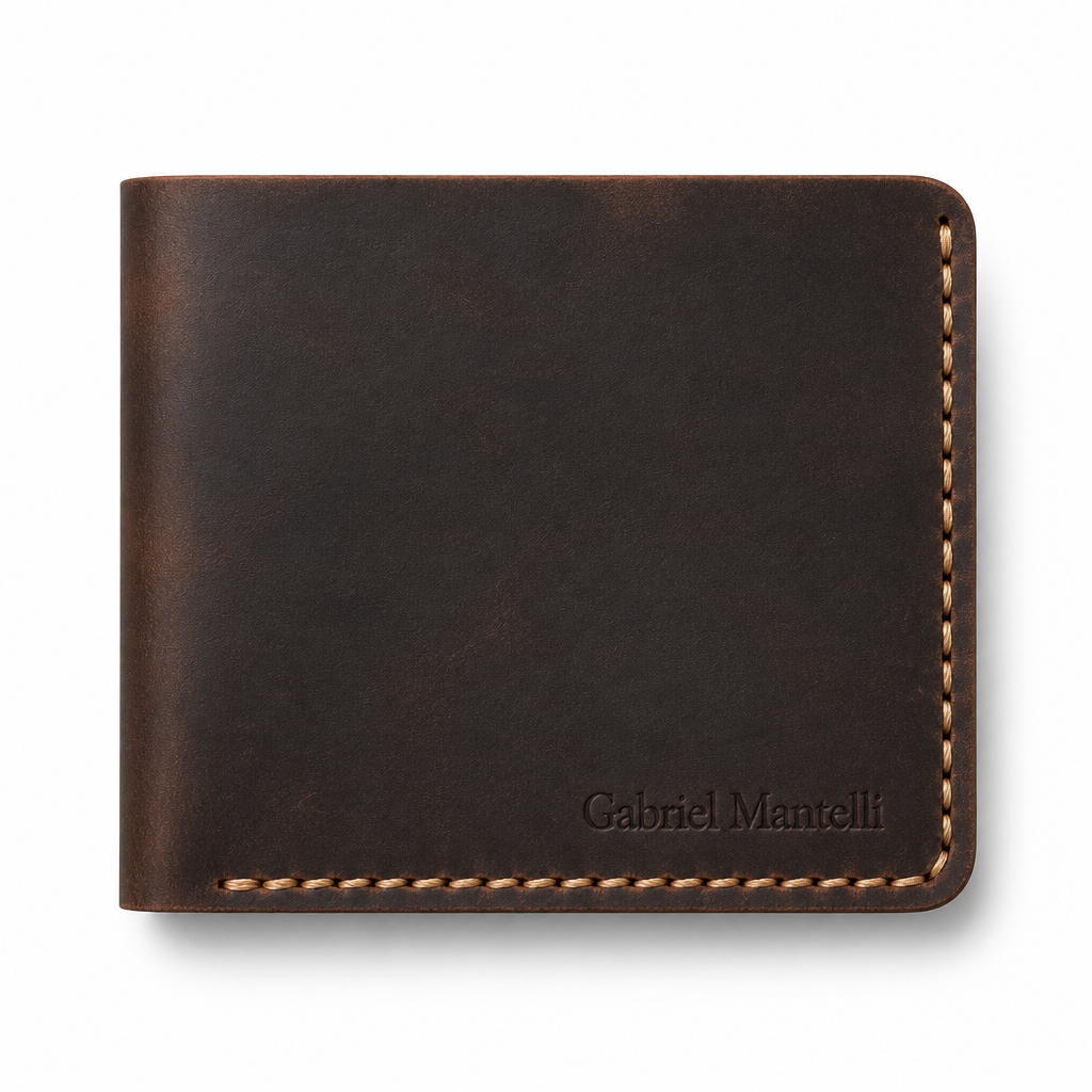 Horizontal Bifold Wallet in Dark Brown - hero