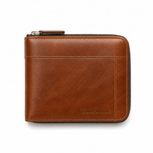 Zip-Around Wallet in Cognac - hero